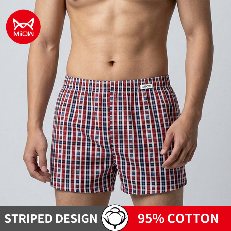 Boxer Brief Pack Cotton - MiiOW 2/3/4/6 adet pamuklu erkek iç