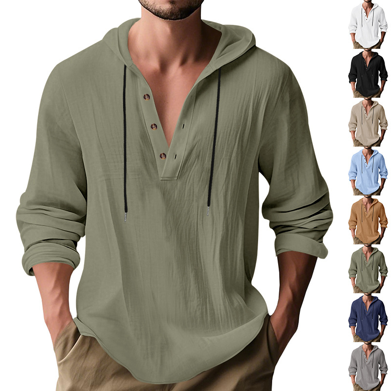 Undershirt Crew Neck - Sıcak Satış erkek Gevşek Keten Nefes